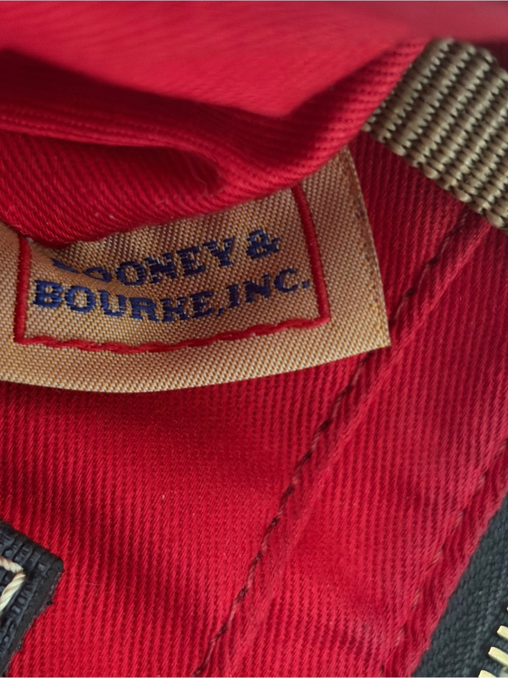 Dooney & Bourke Mini Crossbody Bag Navy Blue Saffiano Leather Gold Hardware Y2K - Picture 7 of 10